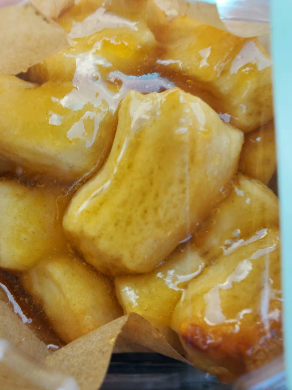 Honey Apricot Sweet Pull-Aparts with glossy apricot glaze